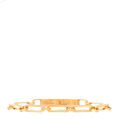 Hermes 18K Yellow Gold Diamond Pave PM Kelly Chaine Bracelet ST 2 of 4