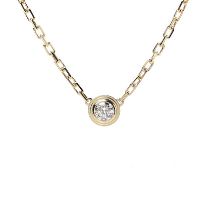 Cartier 18K Yellow Gold Diamond SM D'Amour Pendant Necklace 5 of 5
