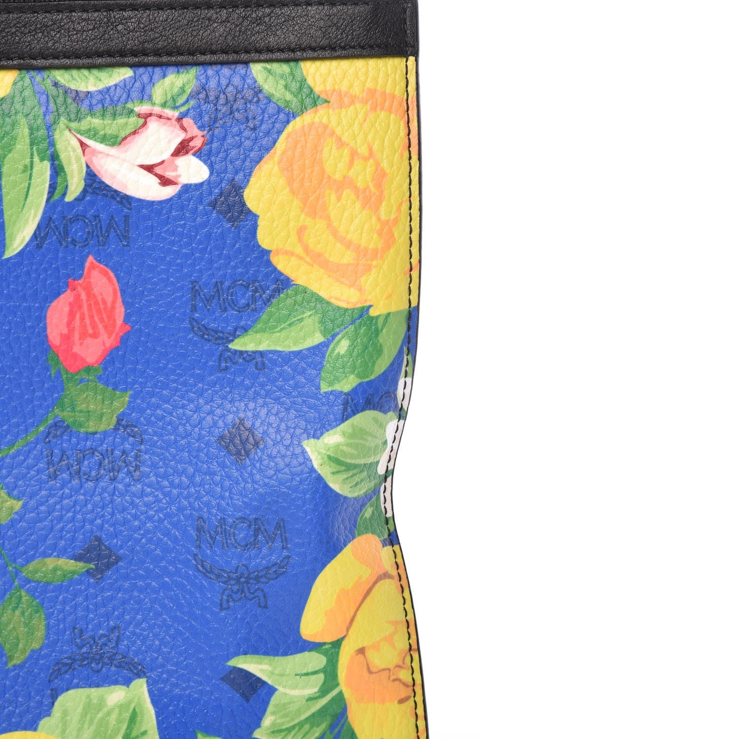 MCM Visetos Flower Print Pouch Multicolor 15 of 16