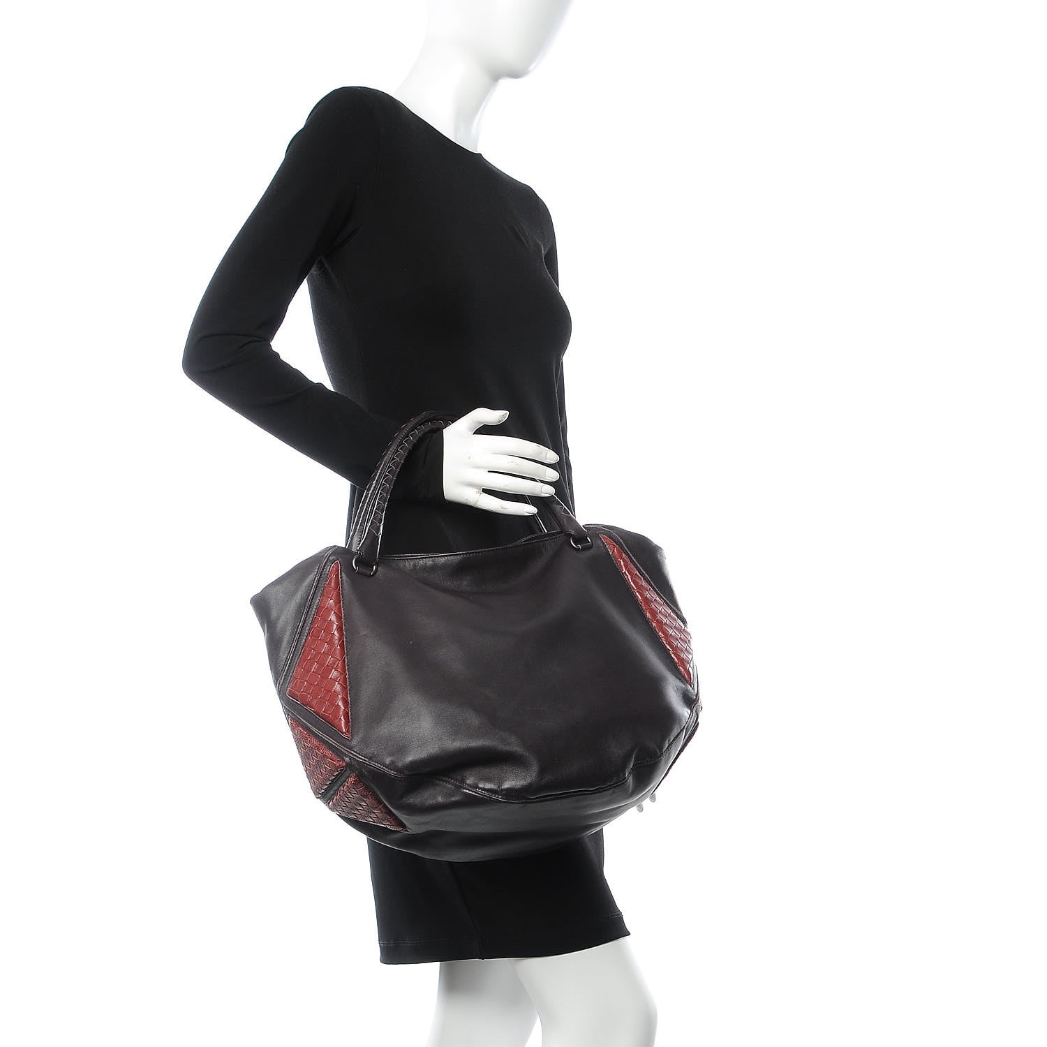 Bottega Veneta Nappa Karung Intrecciato Umbria Shopper Tote Turbolence 2 of 14