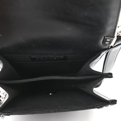 Chanel Calfskin Quilted North South Boy Flap Black 5 of 10