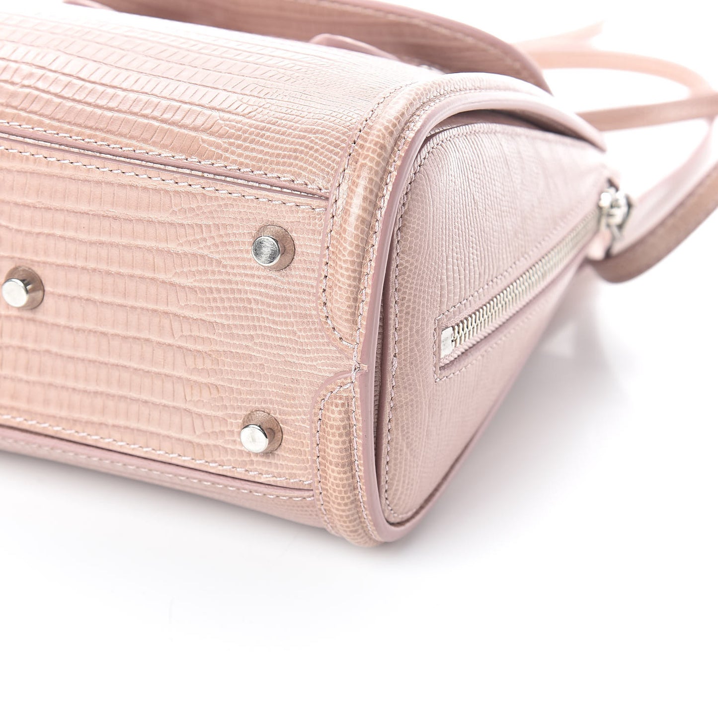 Calfskin Lizard Embossed Mini Heroine Pink