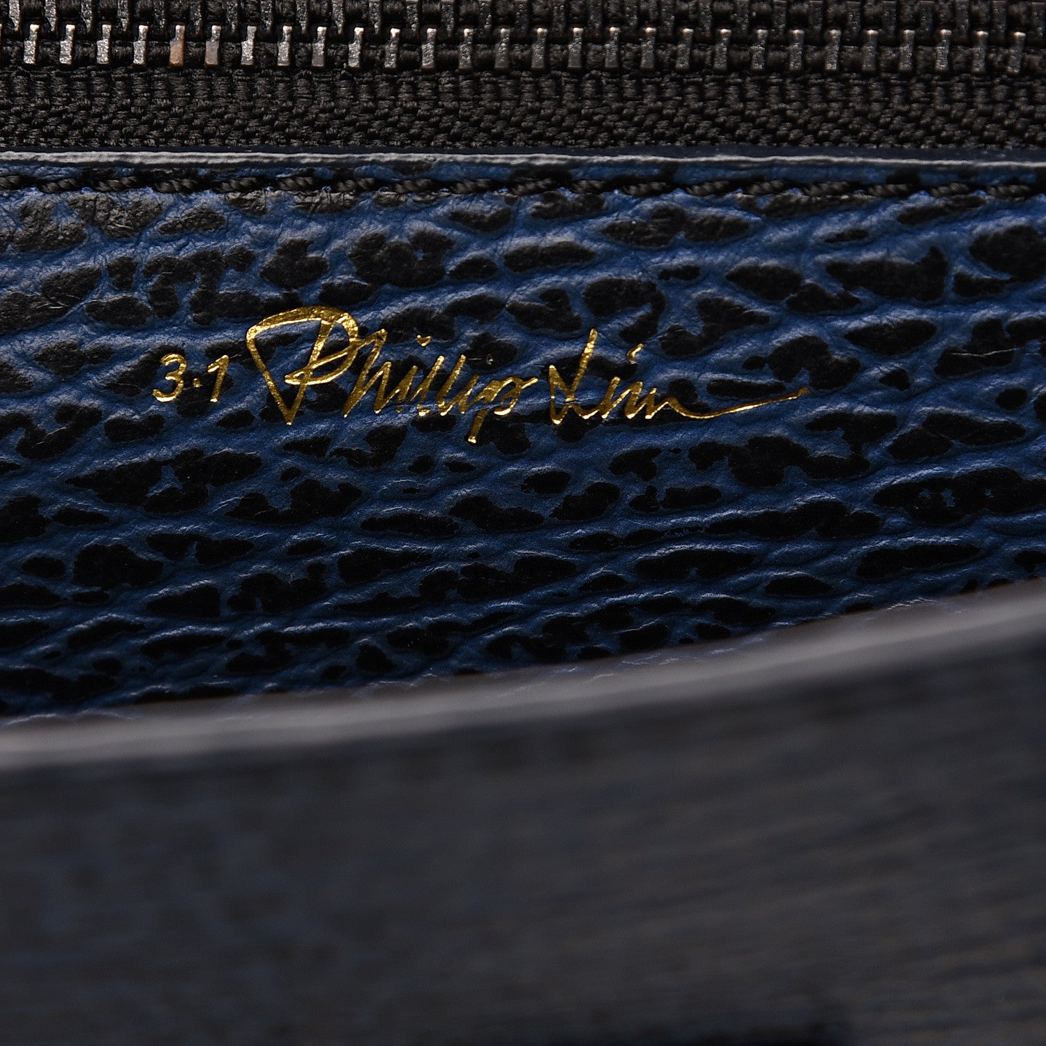 3.1 Phillip Lim 3.1 Textured Calfskin Mini Pashli Satchel Lapis Black 5 of 9