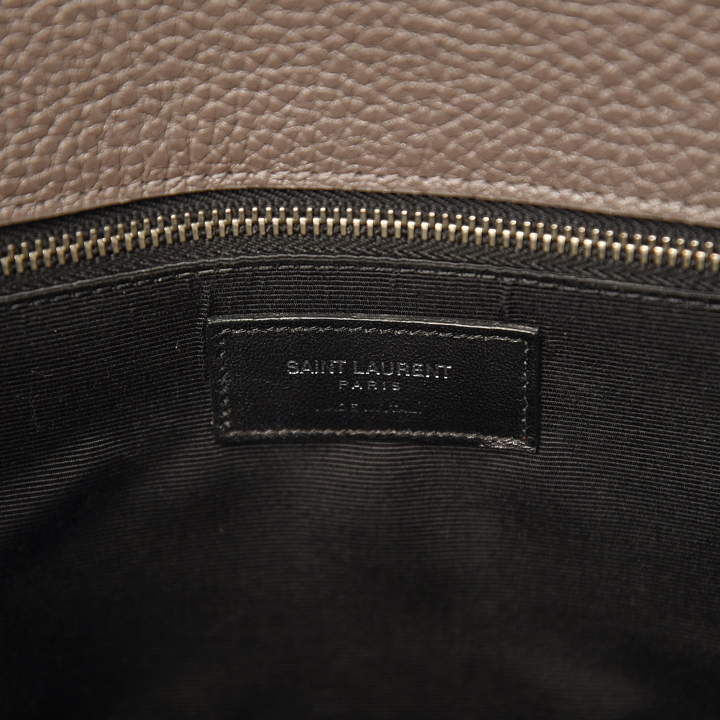 Grained Calfskin Small Sac De Jour Fog