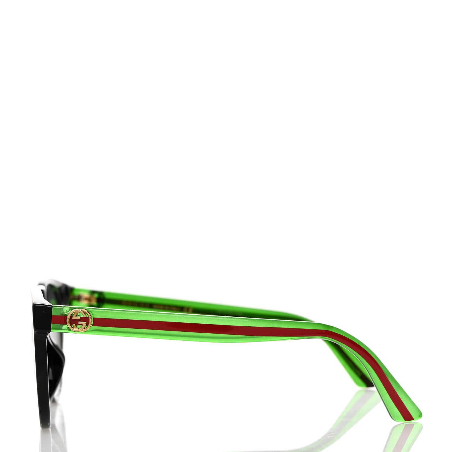 Gucci Acetate Round Web Sunglasses GG0702S Black 3 of 8