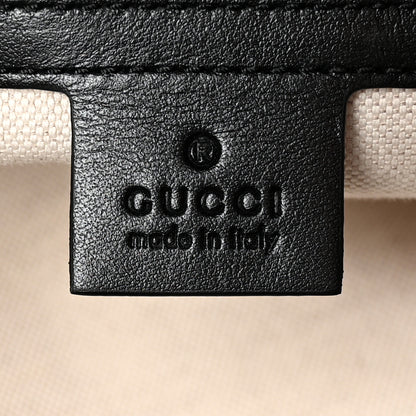 Gucci Calfskin GG Tennis Embossed Duffle Bag Black 5 of 12