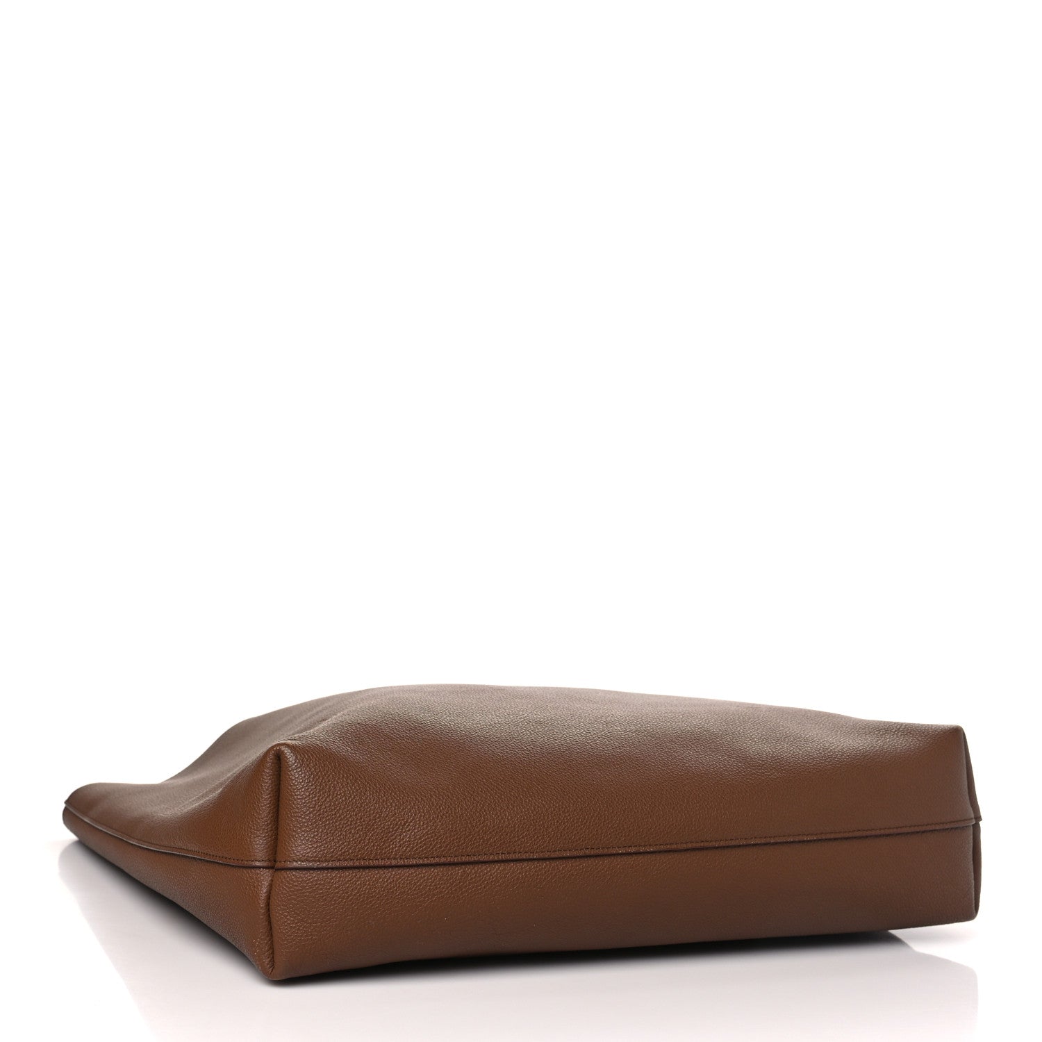 Saint Laurent Grained Calfskin Bold East West Shopping Tote Toasted Brown 5 of 12