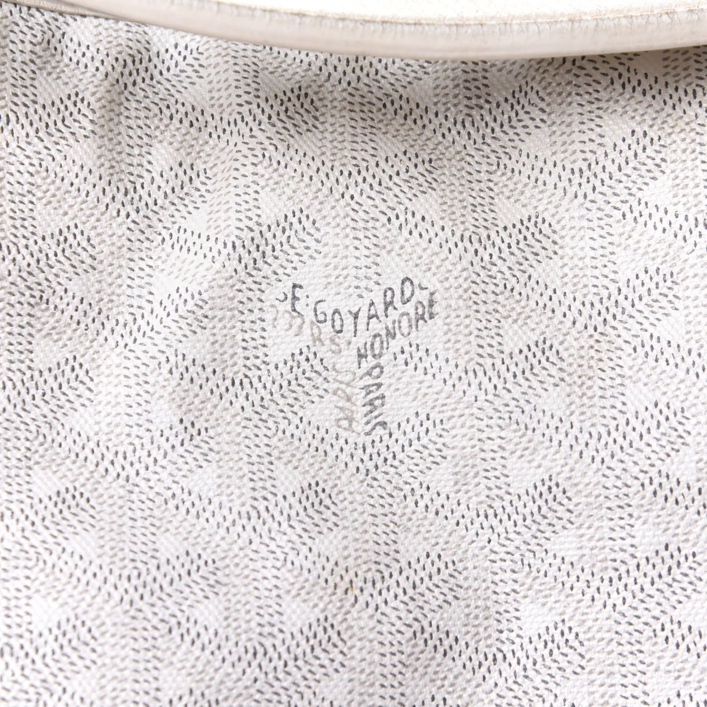 Goyardine Fidji Zip Hobo White