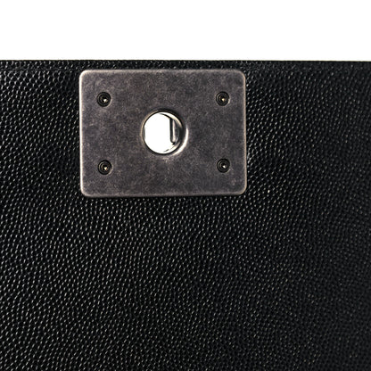 Chanel Caviar Quilted Medium Boy Flap Black 13 of 14