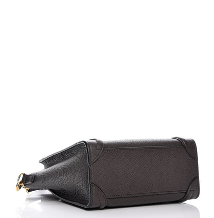 Celine Goatskin Nano Luggage Dark Taupe 5 of 10