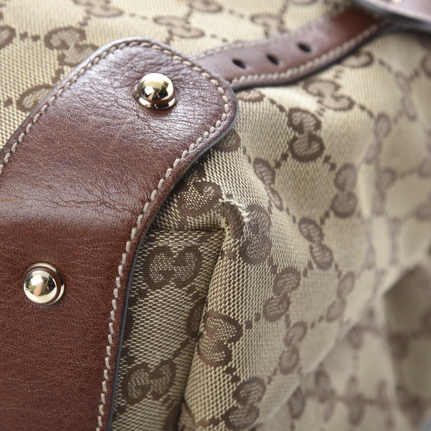 Monogram Medium Pelham Shoulder Bag Brown