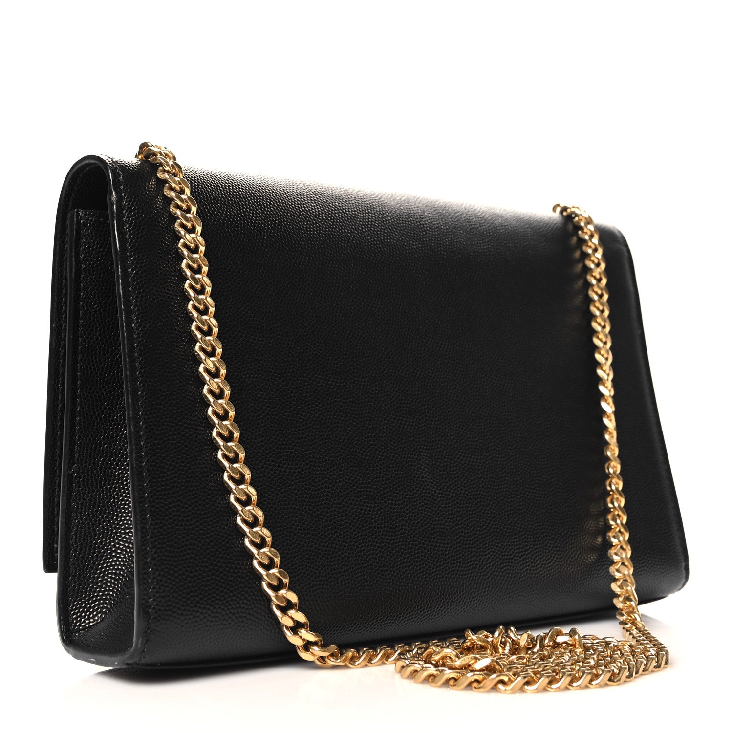 Saint Laurent Grain De Poudre Medium Classic Monogram Kate Satchel Black 3 of 12