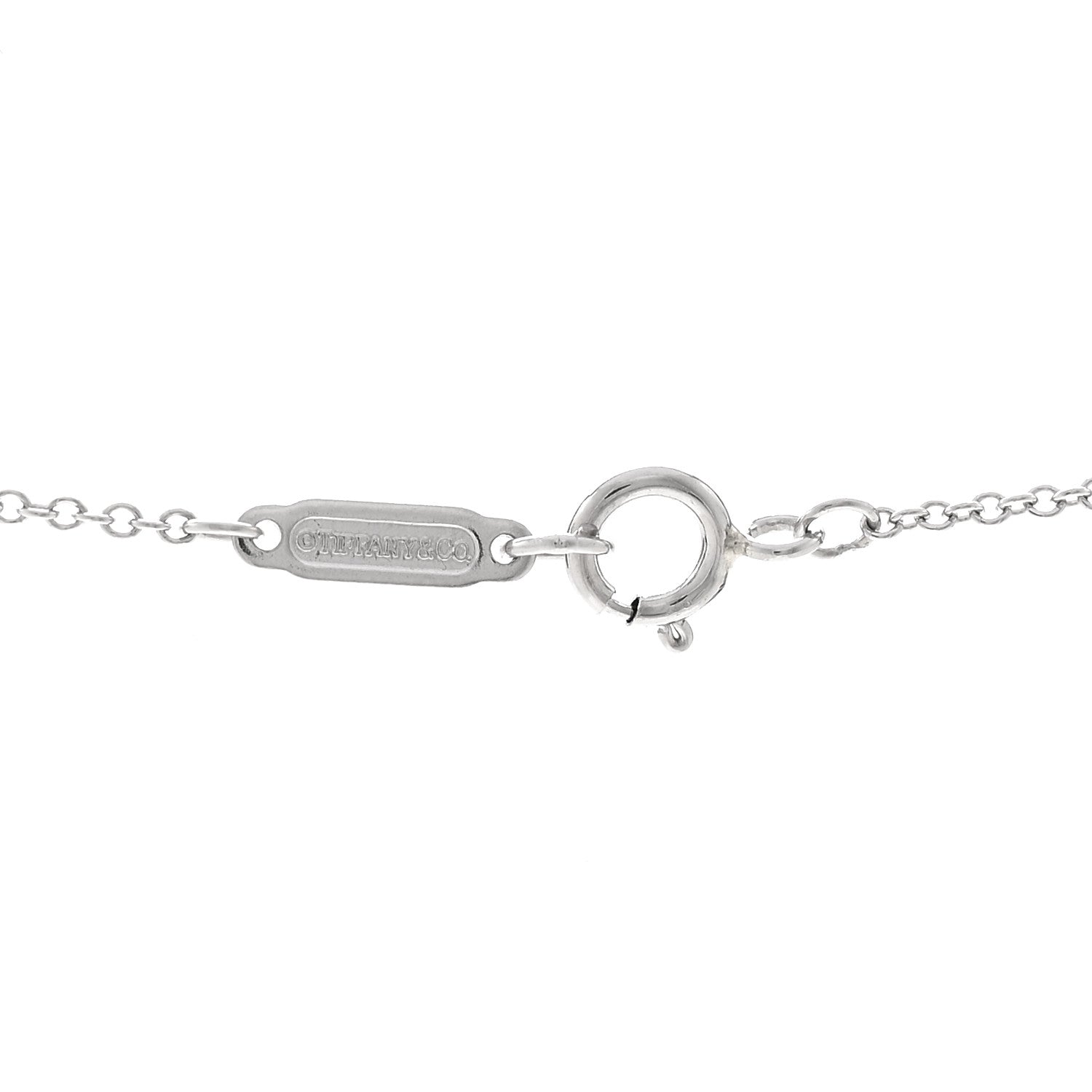 Tiffany Platinum Diamond Large Cross Pendant Necklace 5 of 6