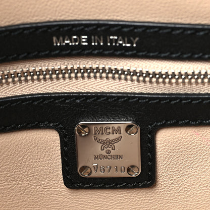 MCM Calfskin Boston Bag Black 6 of 9