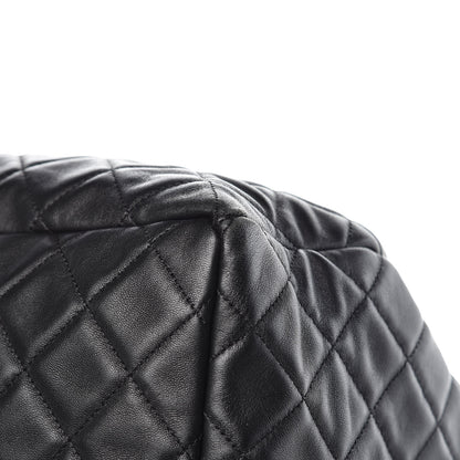 Chanel Lambskin Quilted CC Chain Bucket Bag Black 11 of 14