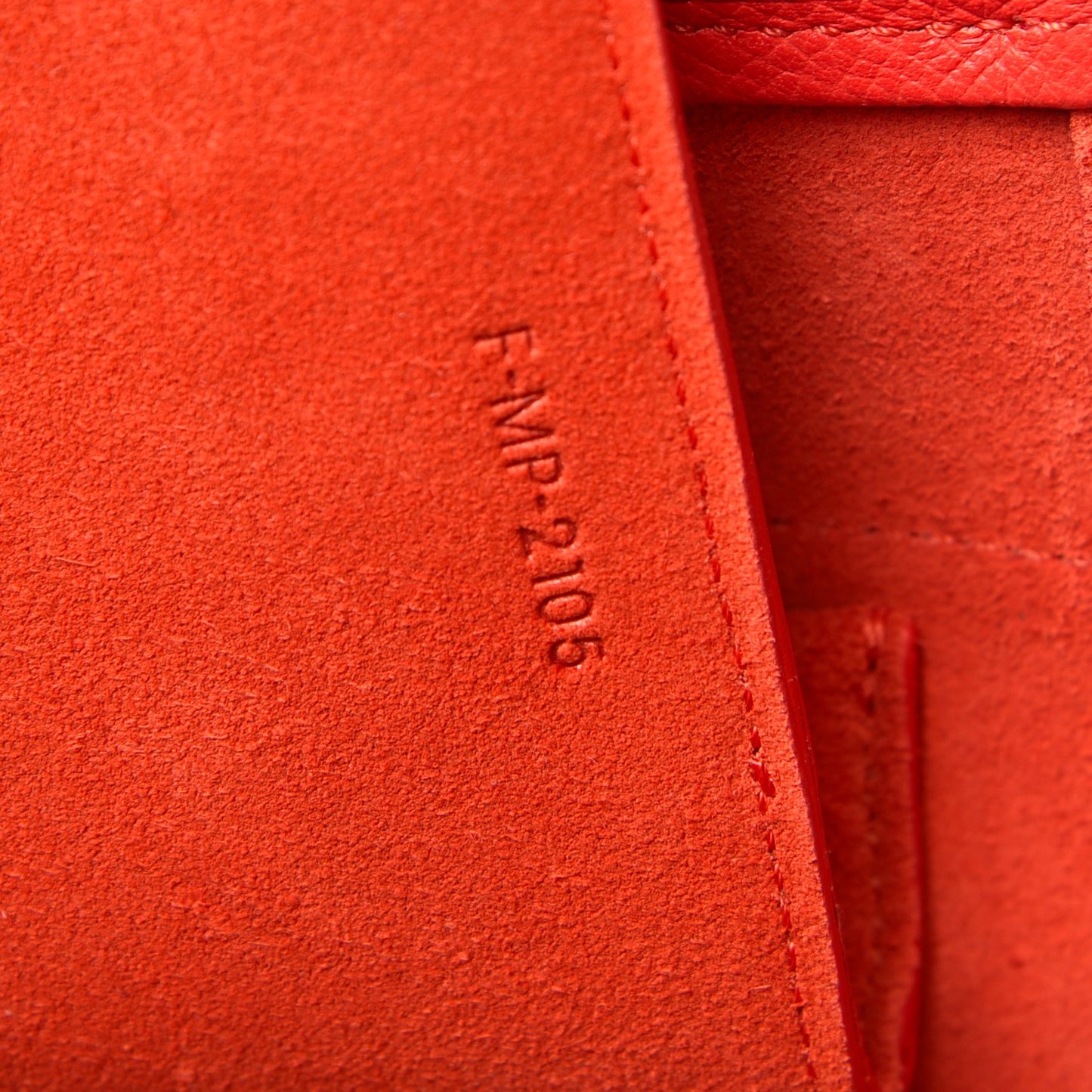 Grained Calfskin Mini Belt Bag Vermillion