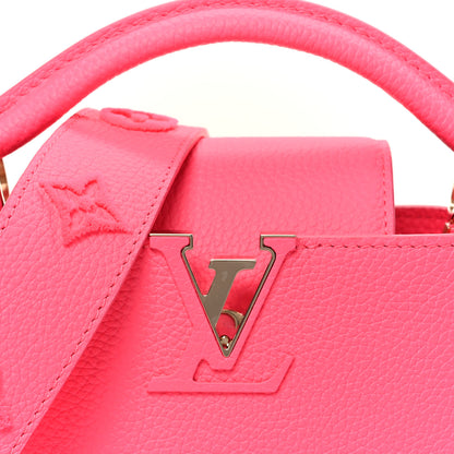 Louis Vuitton Taurillon Monogram Tuffetage Capucines Mini Fluo Pink 8 of 10
