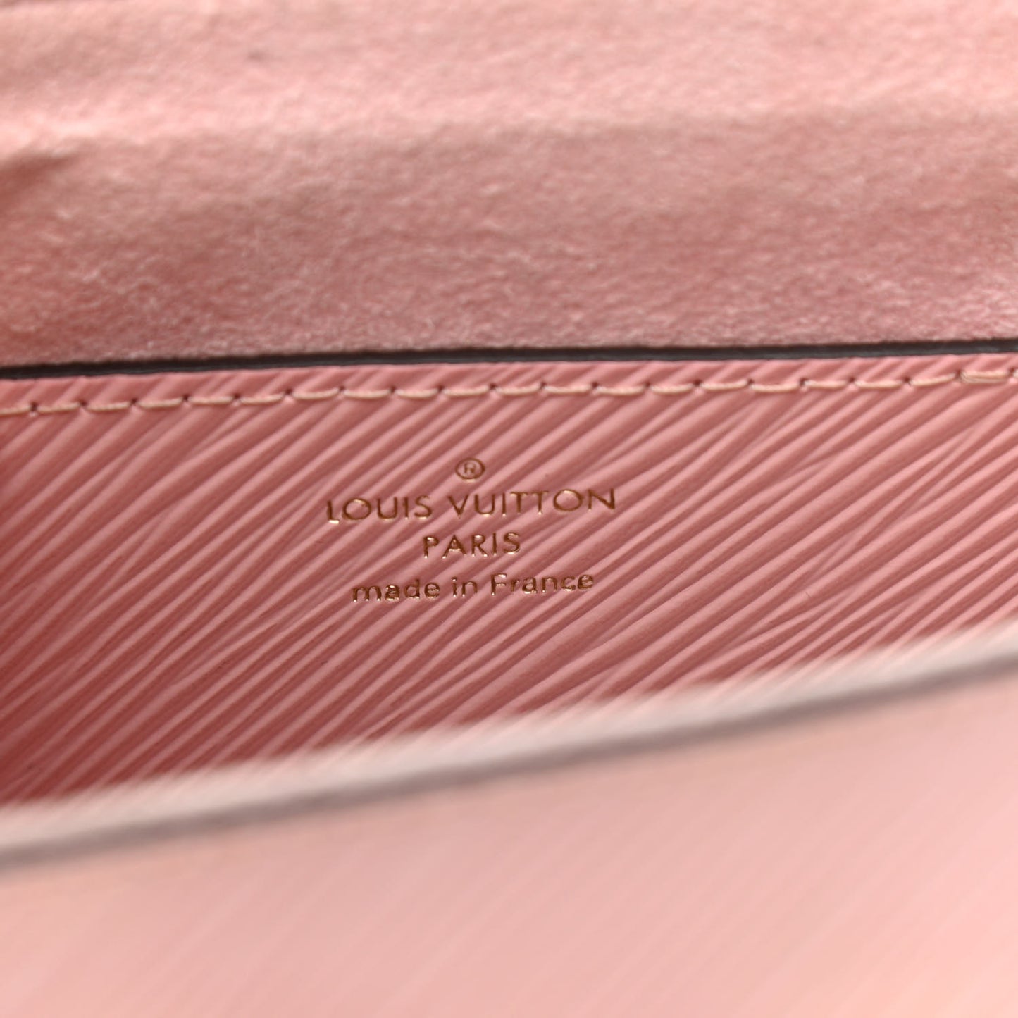 Epi Stones Twist Shoulder Bag PM Rose Ballerine