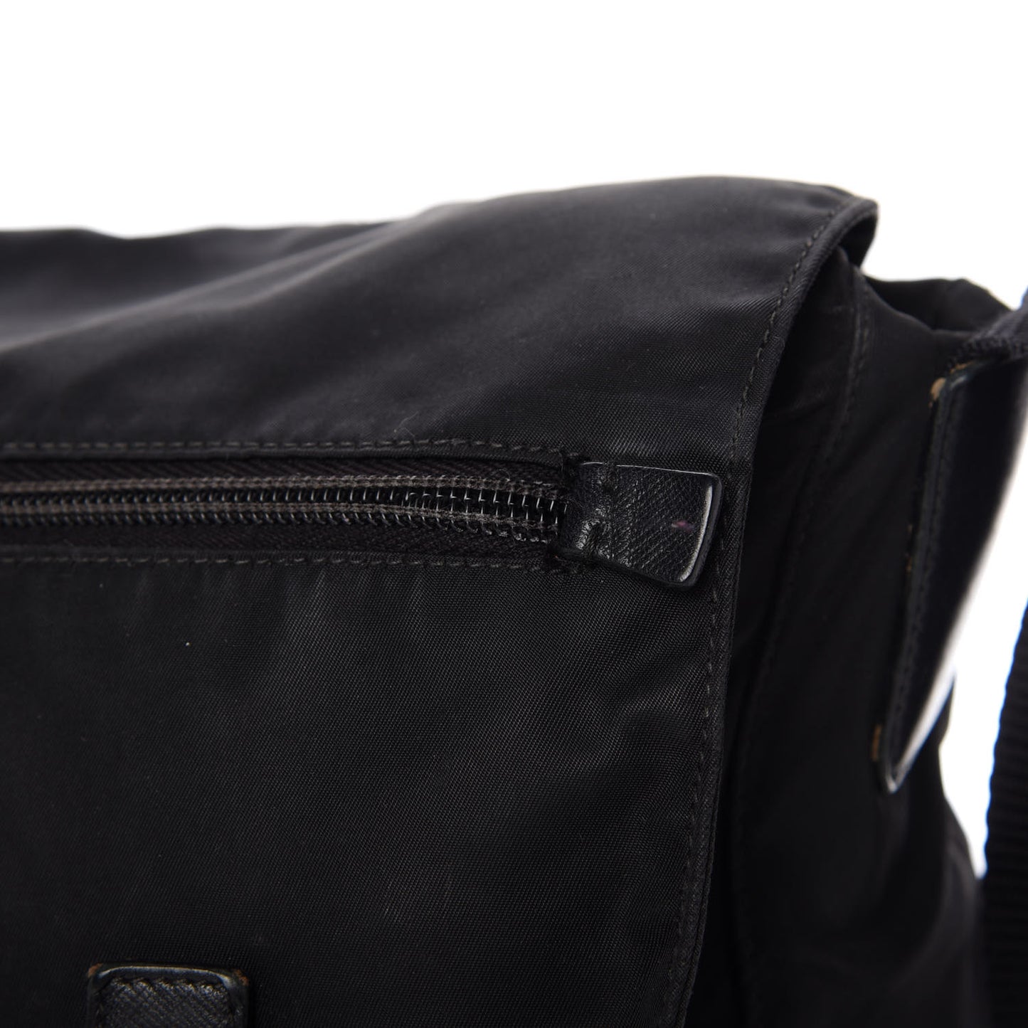 Tessuto Nylon Vela Messenger Bag Black