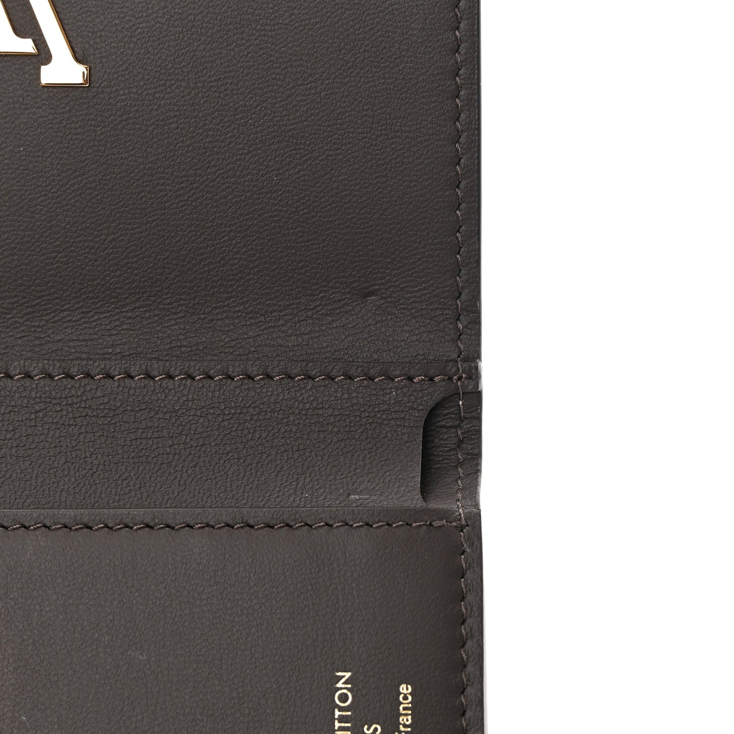Taurillon Capucines Compact Wallet Galet