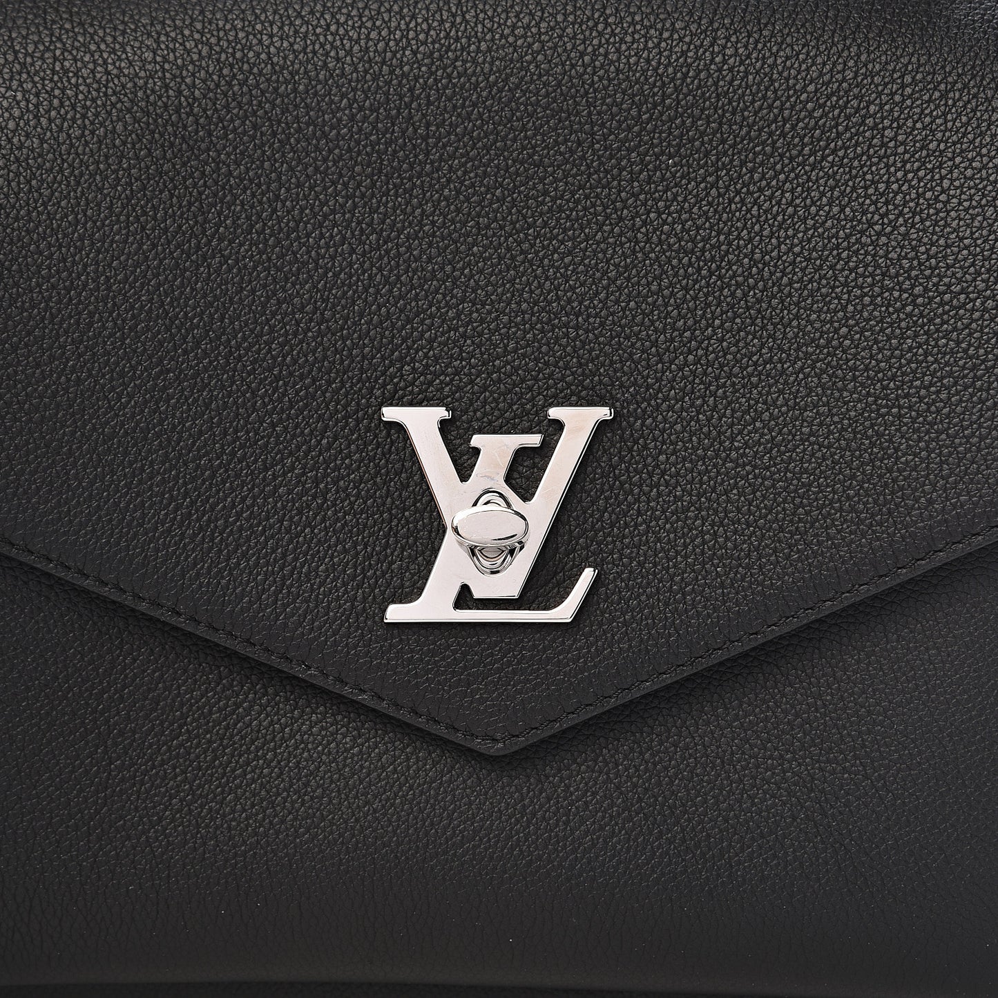 Soft Calfskin My Lockme Top Handle Black