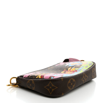 Louis Vuitton Monogram 2021 Christmas Animation Japanese Garden Mini Pochette Accessories Wisteria Pink 4 of 7