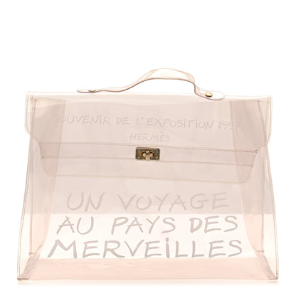 Hermes Vinyl Souvenir De L'Exposition Kelly Transparent 5 of 22