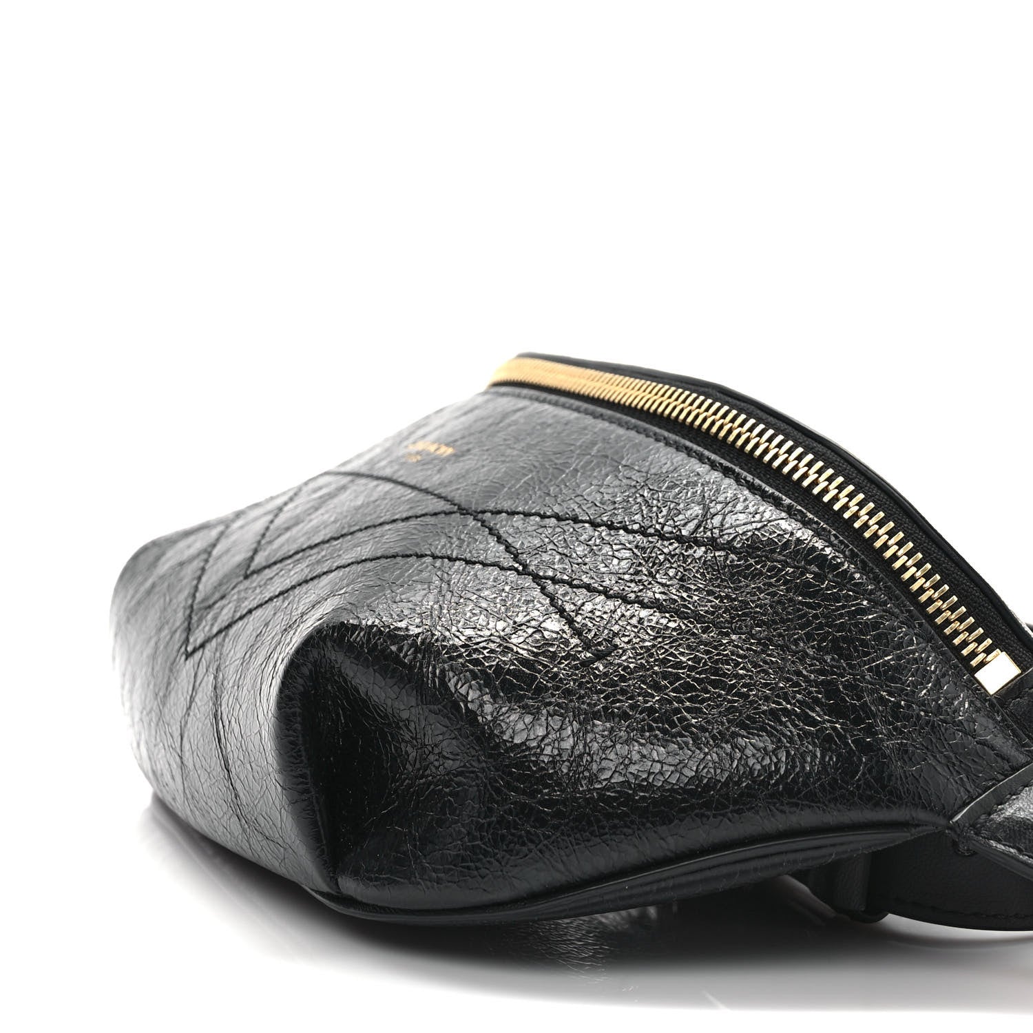 Givenchy Crackle Calfskin ID Belt Bag Black 8 of 8