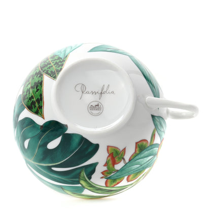 Hermes Porcelain Passifolia Tea Cup And Saucer Set Of 2 5 of 10
