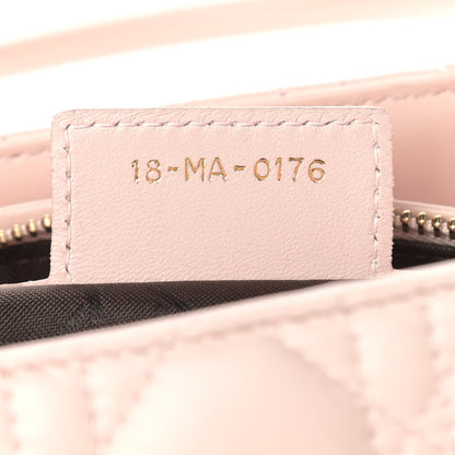 Christian Dior Lambskin Cannage Medium Lady Dior Light Pink 7 of 10