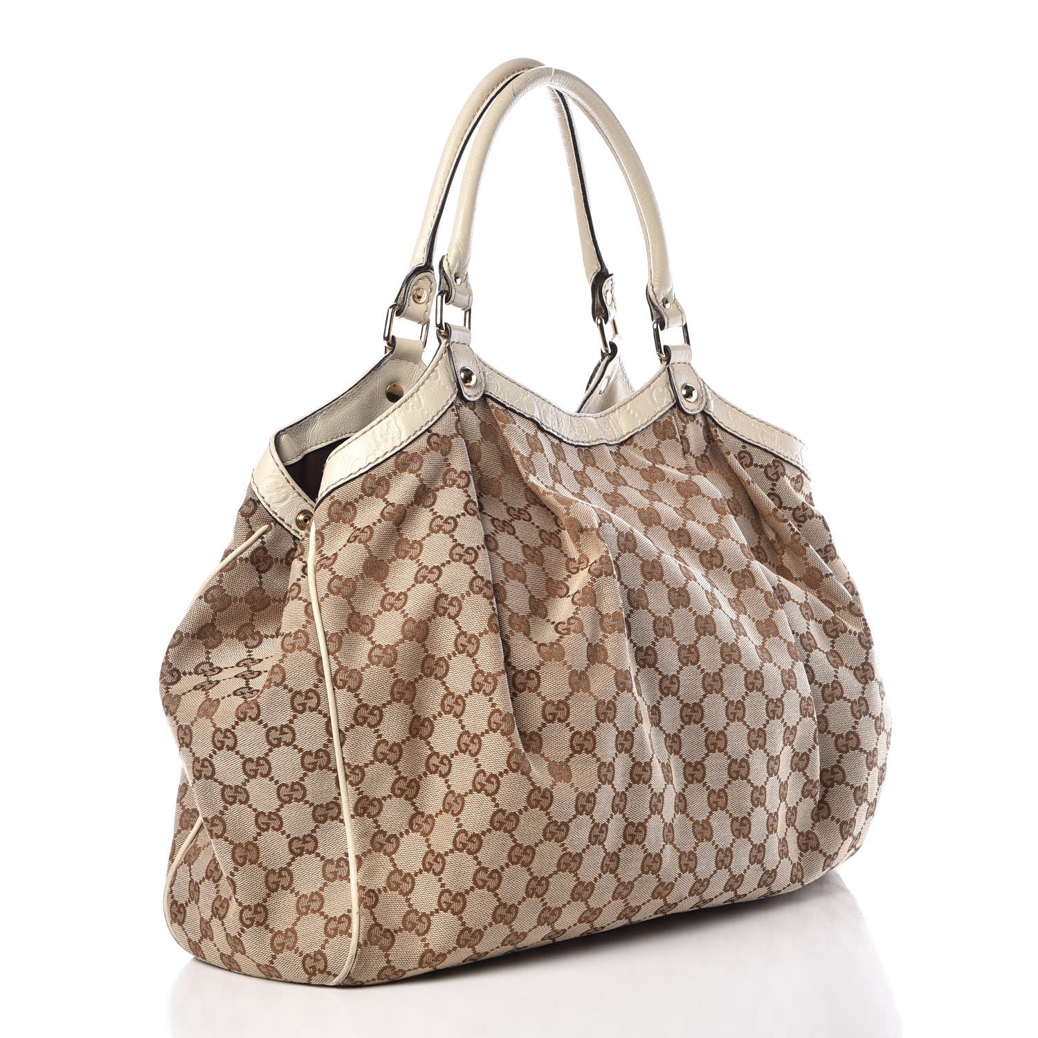 Gucci Monogram Large Sukey Tote Off White 3 of 17