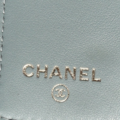 Chanel Caviar Quilted Classic 4 Key Holder Wallet Grey 6 of 10