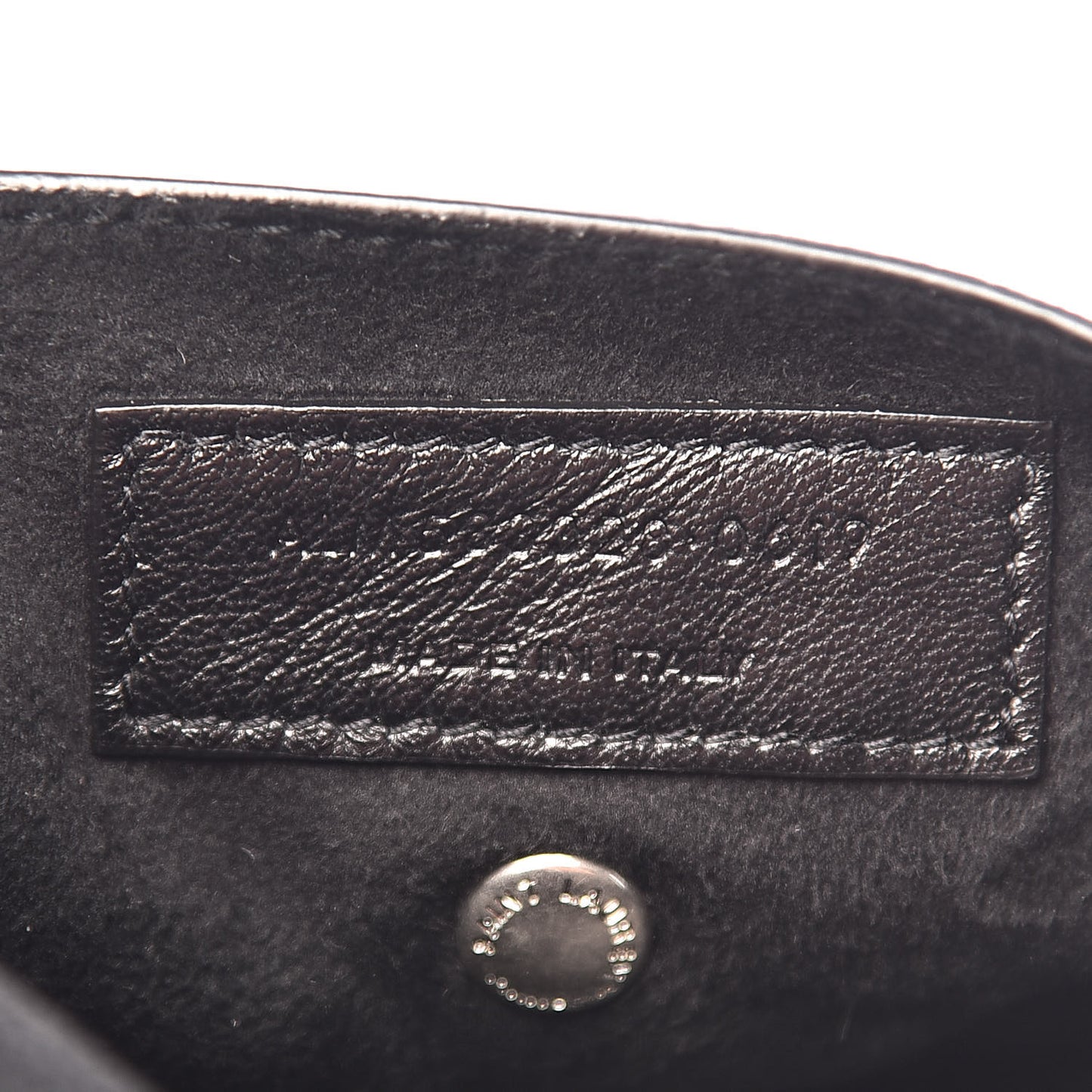 Lambskin Small Teddy Bucket Bag Black