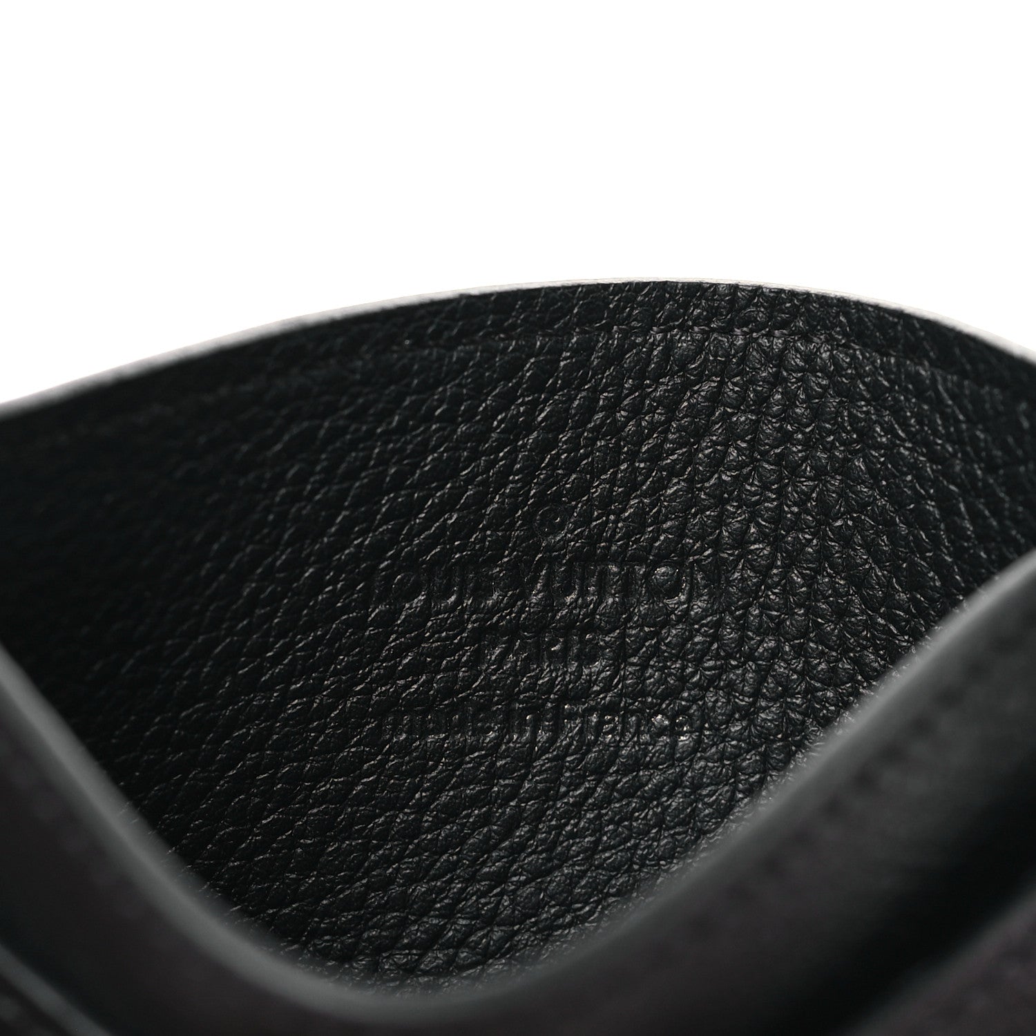 Louis Vuitton Calfskin Monogram Shadow Double Card Holder Black 6 of 6