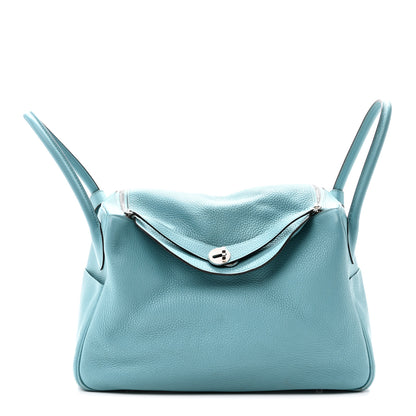 Hermes Taurillon Clemence Lindy 34 Bleu Atoll 1 of 10