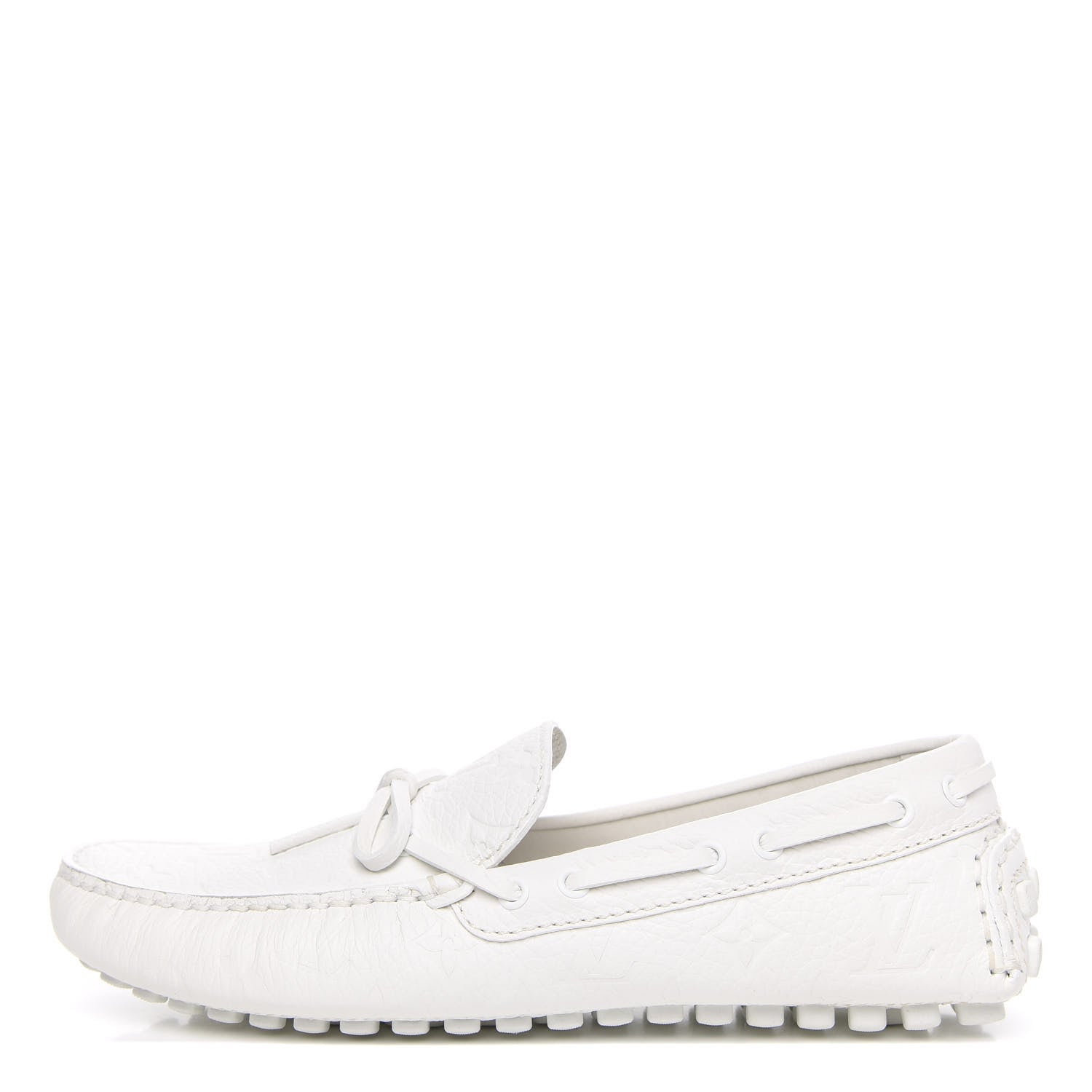 Louis Vuitton Empreinte Arizona Car Shoe Moccasin Loafers 7.5 White 1 of 8