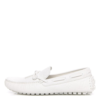 Louis Vuitton Empreinte Arizona Car Shoe Moccasin Loafers 7.5 White 1 of 8