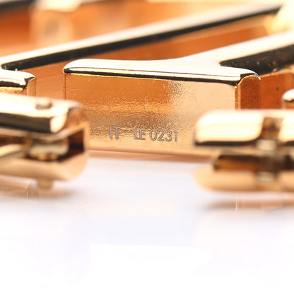 Louis Vuitton Metal Louise Hoop Earrings Gold 4 of 6