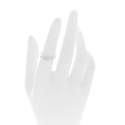 Tiffany 18K White Gold Diamond T Wire Ring 53 6.5 2 of 4