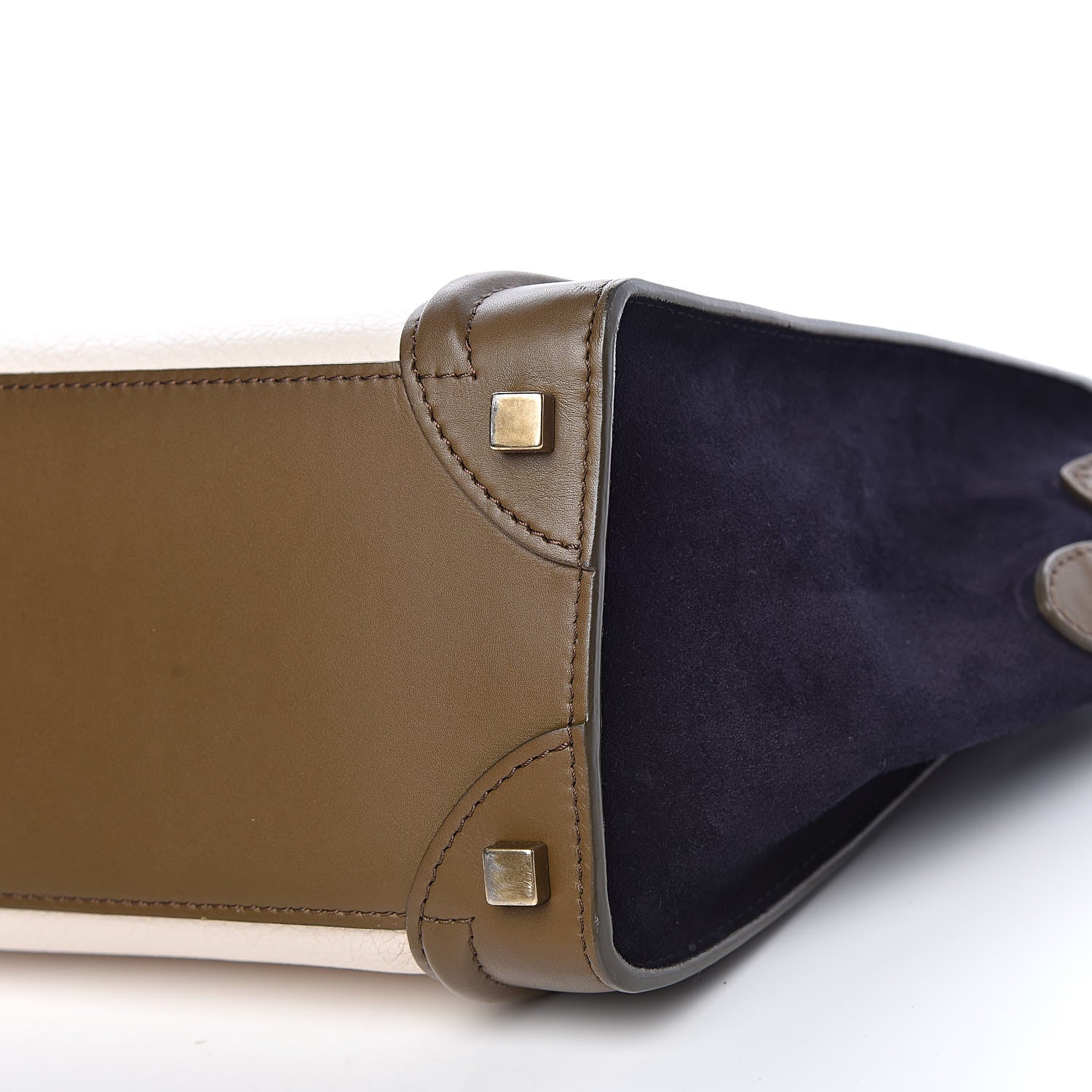 Celine Velluto Smooth Calfskin Suede Micro Tri-Color Luggage 11 of 11