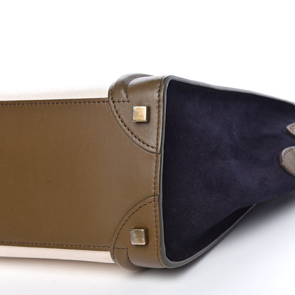Celine Velluto Smooth Calfskin Suede Micro Tri-Color Luggage 11 of 11