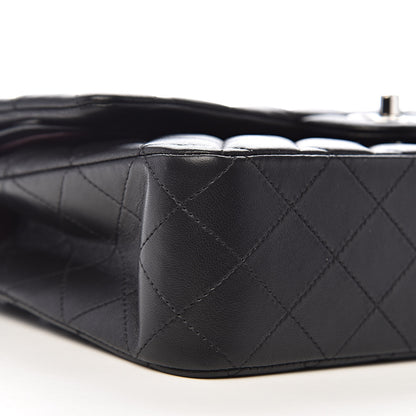Chanel Lambskin Quilted Medium Double Flap Black 12 of 15