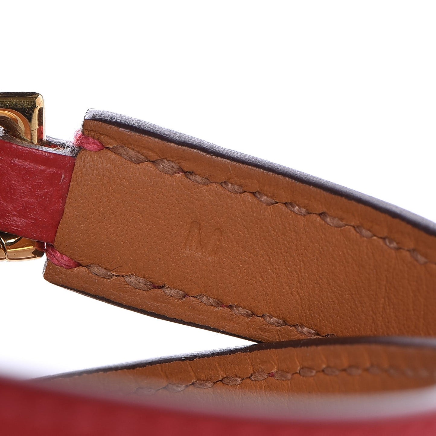 Epsom Rivale Double Tour Bracelet M Rouge Casaque