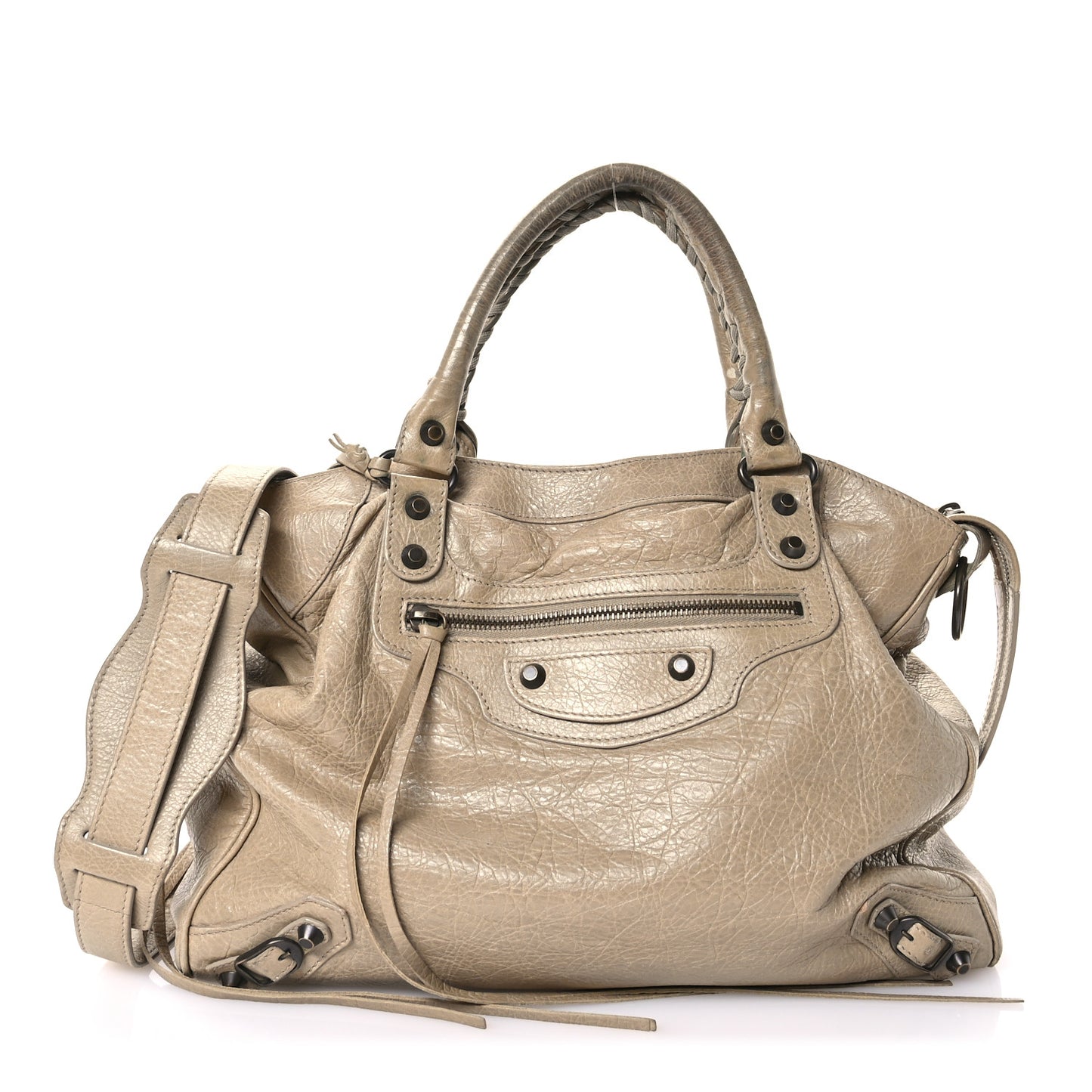 Agneau Classic Hardware Velo Latte Beige