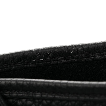 Hermes Taurillon Clemence Amazone Sangle Cavale Evelyne TPM Black Noisette 11 of 11