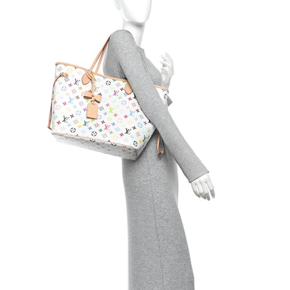 Louis Vuitton LV X TM Monogram Multicolor Neverfull MM White 2 of 10