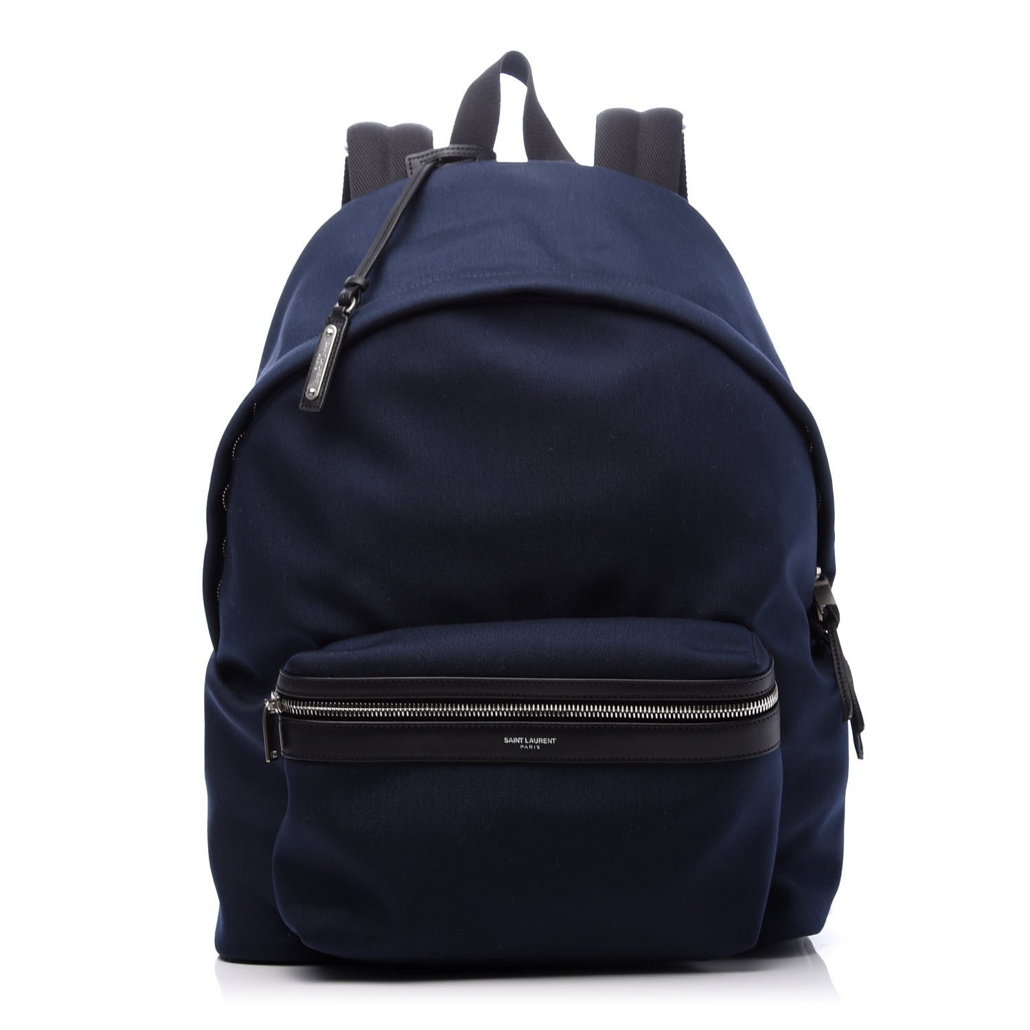 Saint Laurent Canvas City Backpack Navy 1 of 9