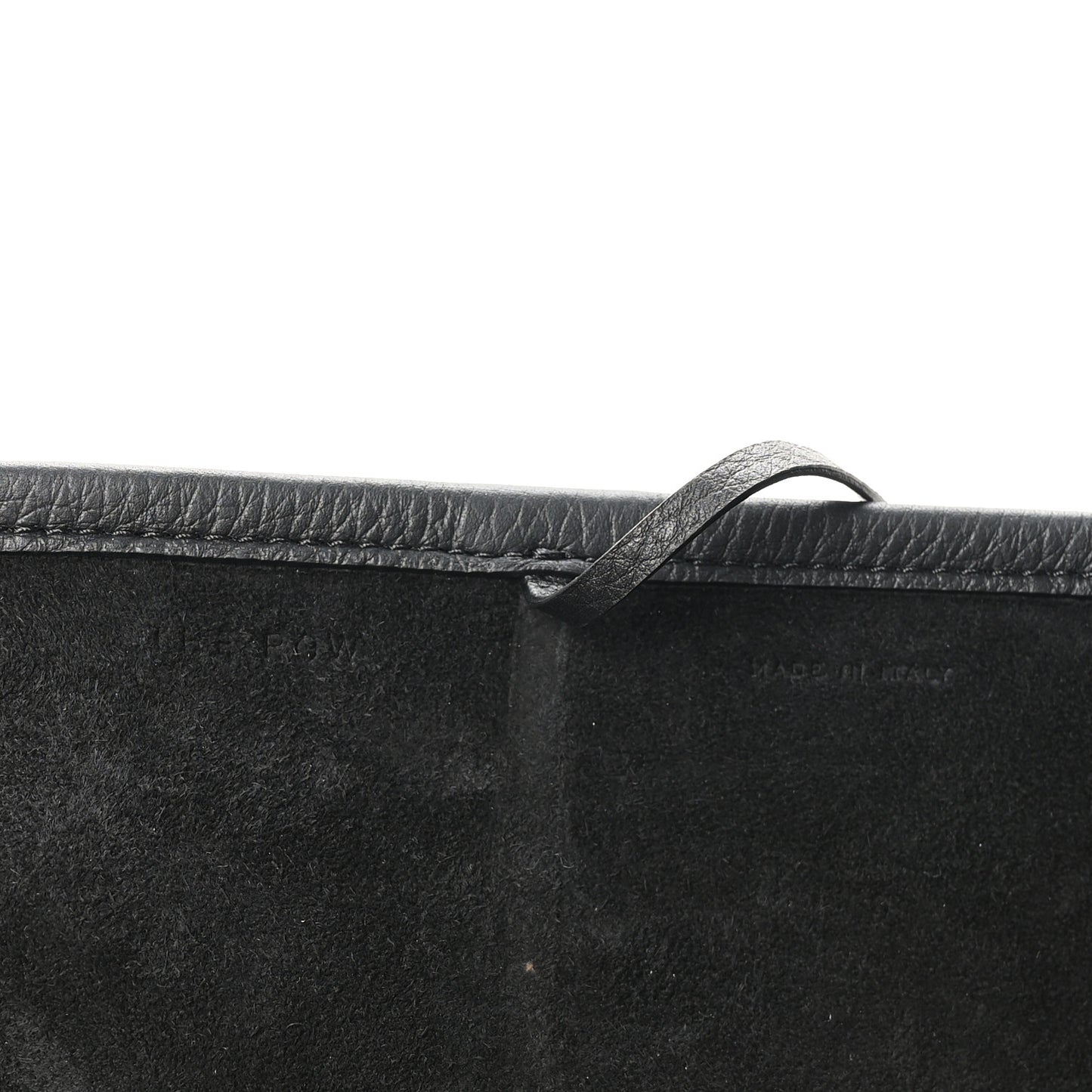 Grained Calfskin Park Tote Three Black