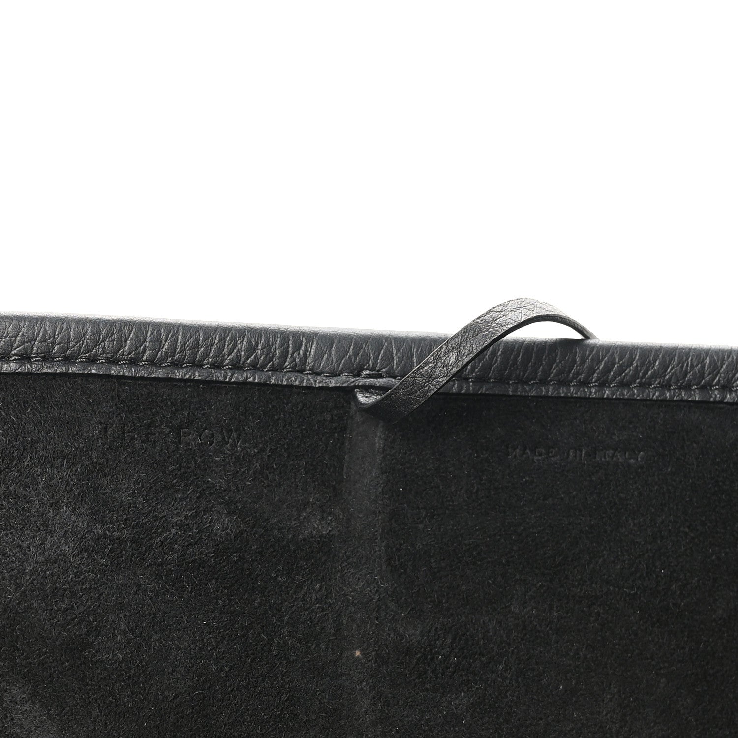 The Row Grained Calfskin Park Tote Three Black 7 of 10