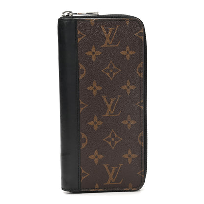 Louis Vuitton Monogram Macassar Vertical Zippy Wallet 1 of 8